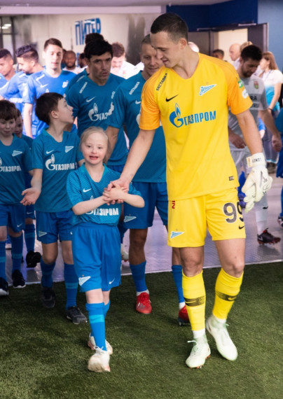 Группа поддержки «Зенит Фан» на матче «Зенит» — «Уфа»