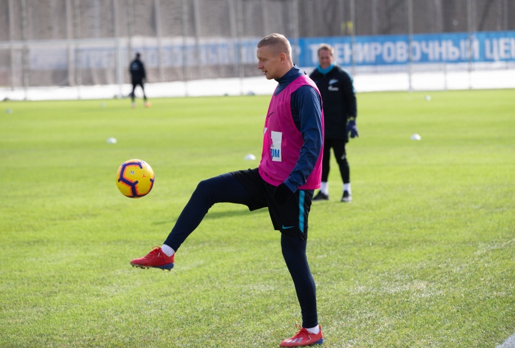 Тренировка «Зенита» перед матчем с «Аустрией»