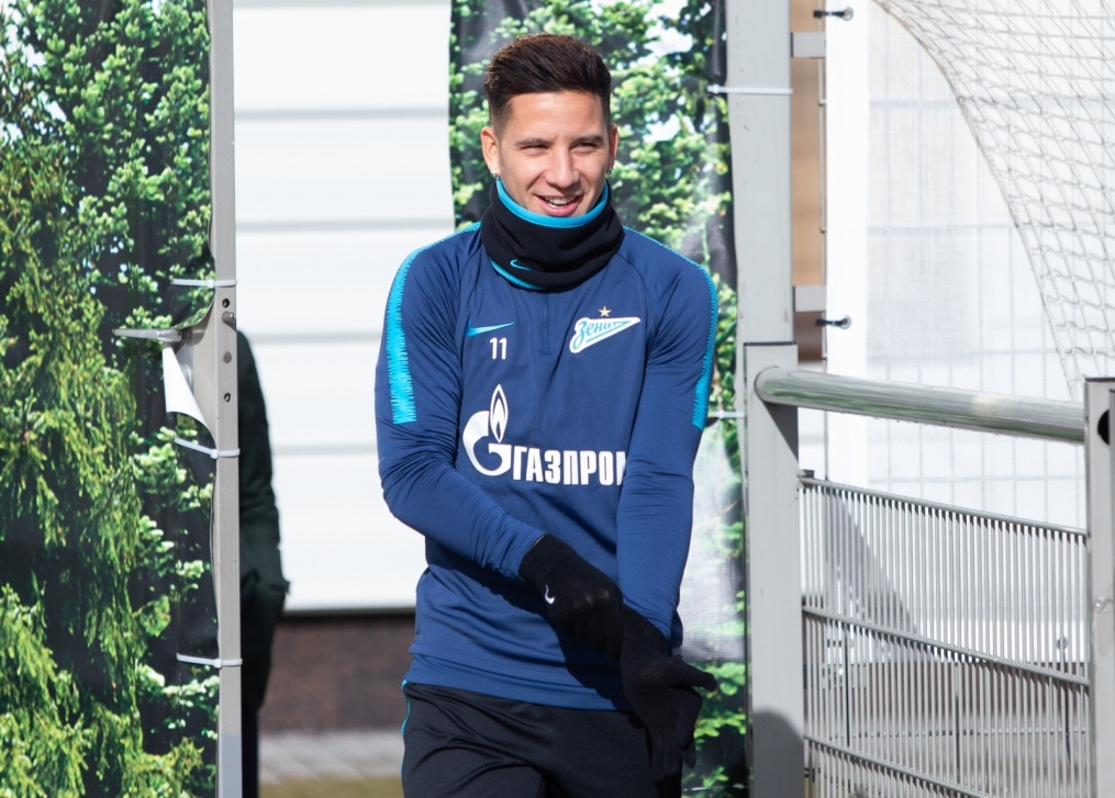 Тренировка «Зенита» перед матчем с «Аустрией»