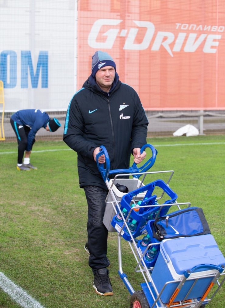 Тренировка «Зенита» перед матчем с «Аустрией»