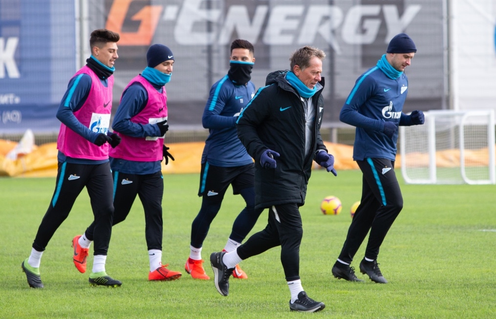 Тренировка «Зенита» перед матчем с «Аустрией»