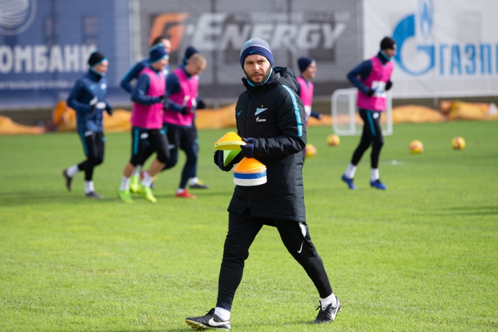 Тренировка «Зенита» перед матчем с «Аустрией»