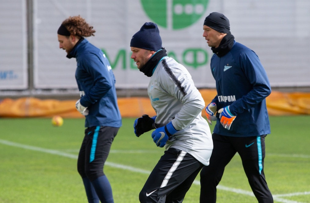 Тренировка «Зенита» перед матчем с «Аустрией»