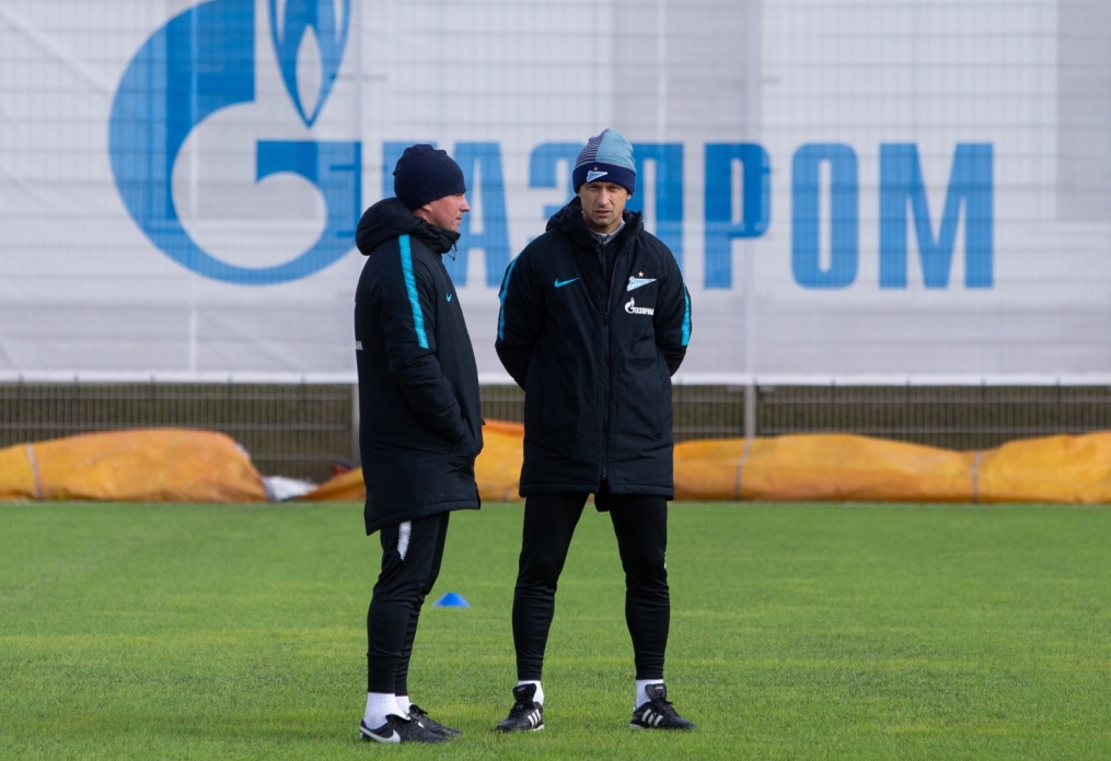 Тренировка «Зенита» перед матчем с «Аустрией»
