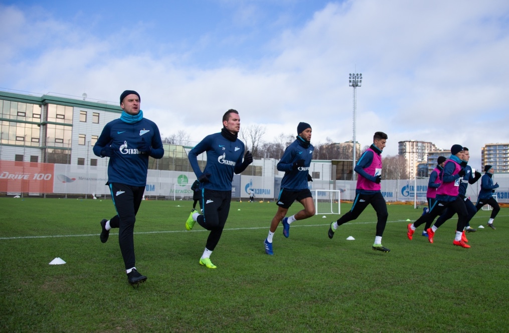 Тренировка «Зенита» перед матчем с «Аустрией»