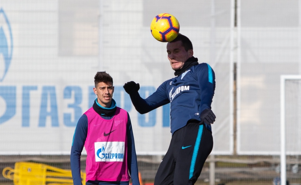 Тренировка «Зенита» перед матчем с «Аустрией»