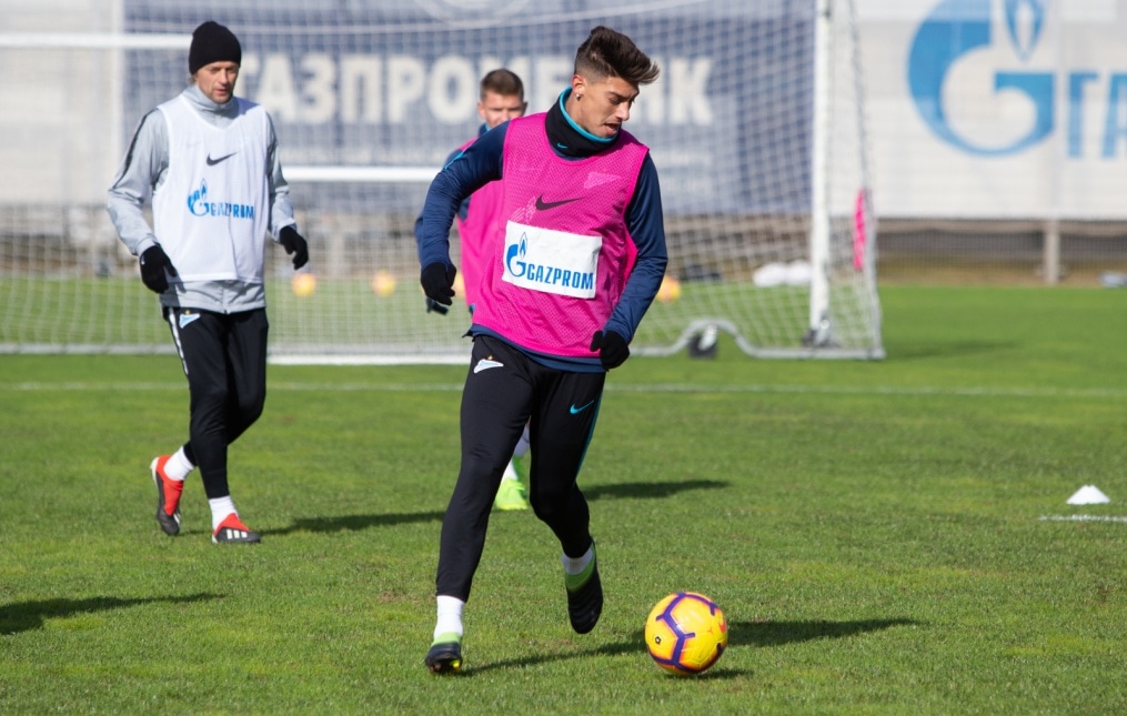 Тренировка «Зенита» перед матчем с «Аустрией»