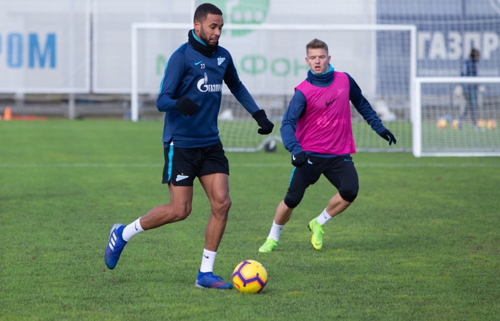 Тренировка «Зенита» перед матчем с «Аустрией»