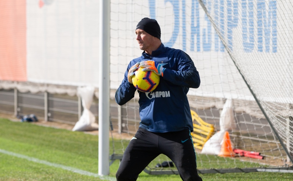 Тренировка «Зенита» перед матчем с «Аустрией»