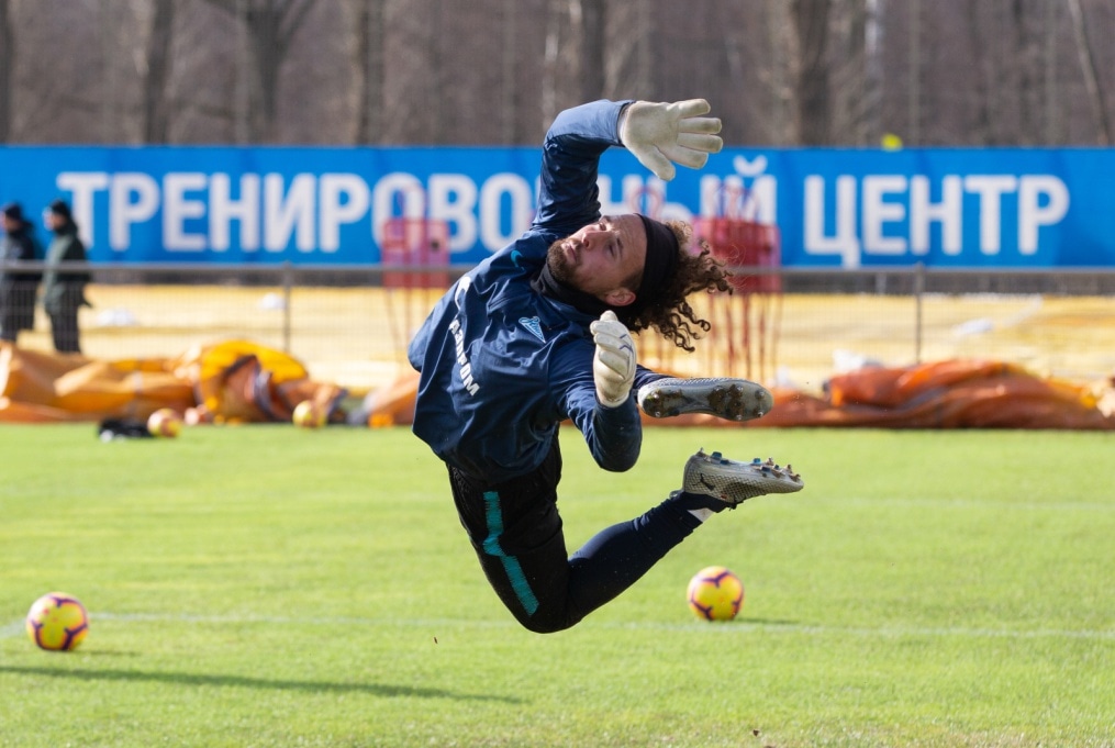 Тренировка «Зенита» перед матчем с «Аустрией»