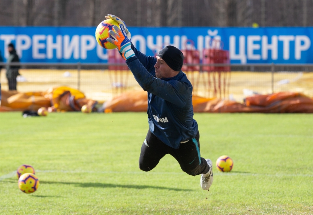Тренировка «Зенита» перед матчем с «Аустрией»