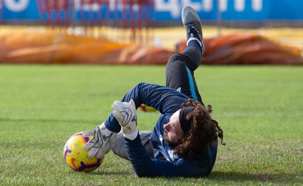 Тренировка «Зенита» перед матчем с «Аустрией»