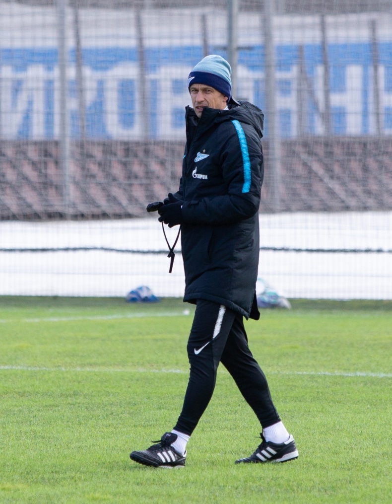 Тренировка «Зенита» перед матчем с «Аустрией»