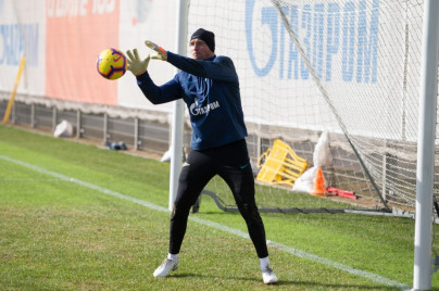 Тренировка «Зенита» перед матчем с «Аустрией»