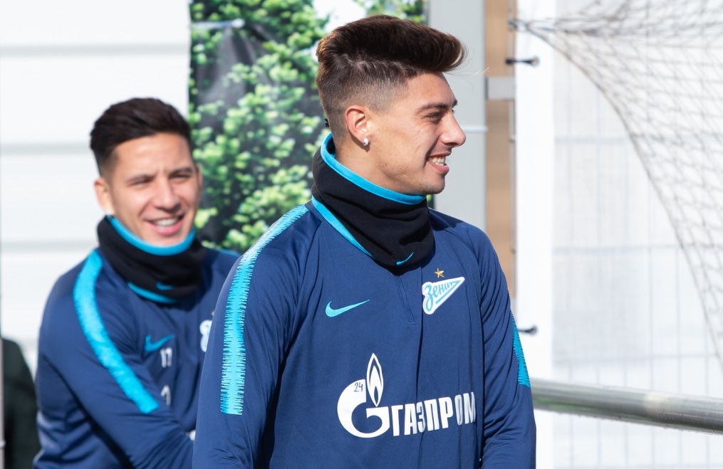 Тренировка «Зенита» перед матчем с «Аустрией»