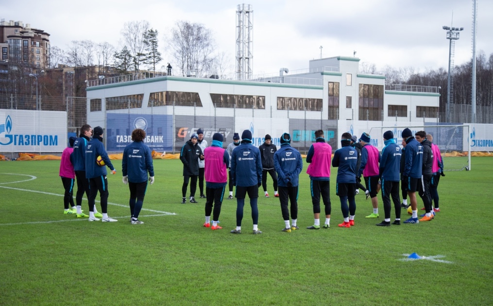Тренировка «Зенита» перед матчем с «Аустрией»