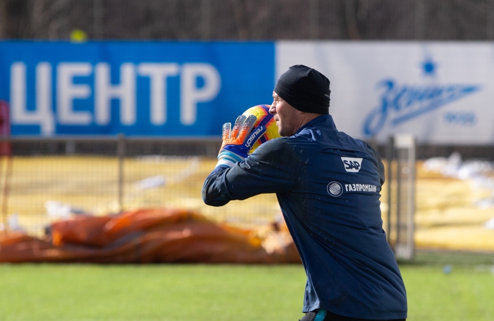 Тренировка «Зенита» перед матчем с «Аустрией»