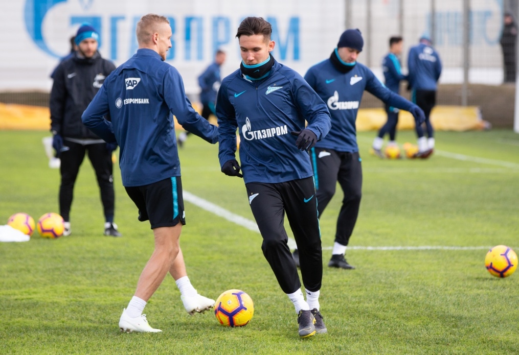 Открытая тренировка «Зенита» перед матчем с «Оренбургом»