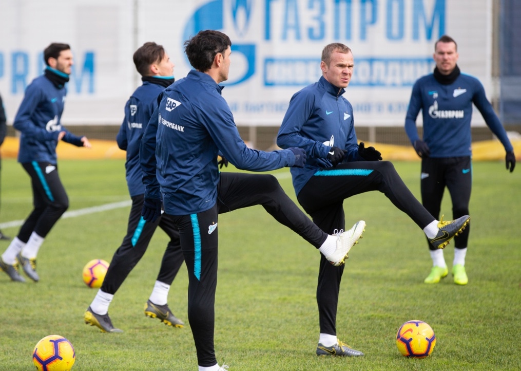 Открытая тренировка «Зенита» перед матчем с «Оренбургом»