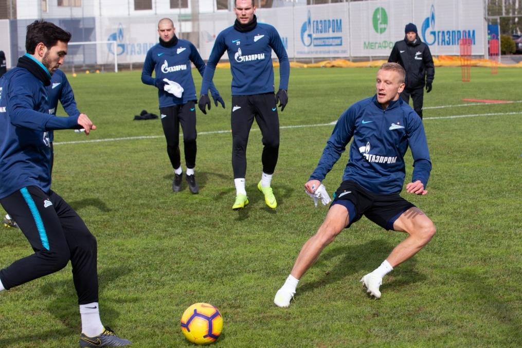 Открытая тренировка «Зенита» перед матчем с «Оренбургом»