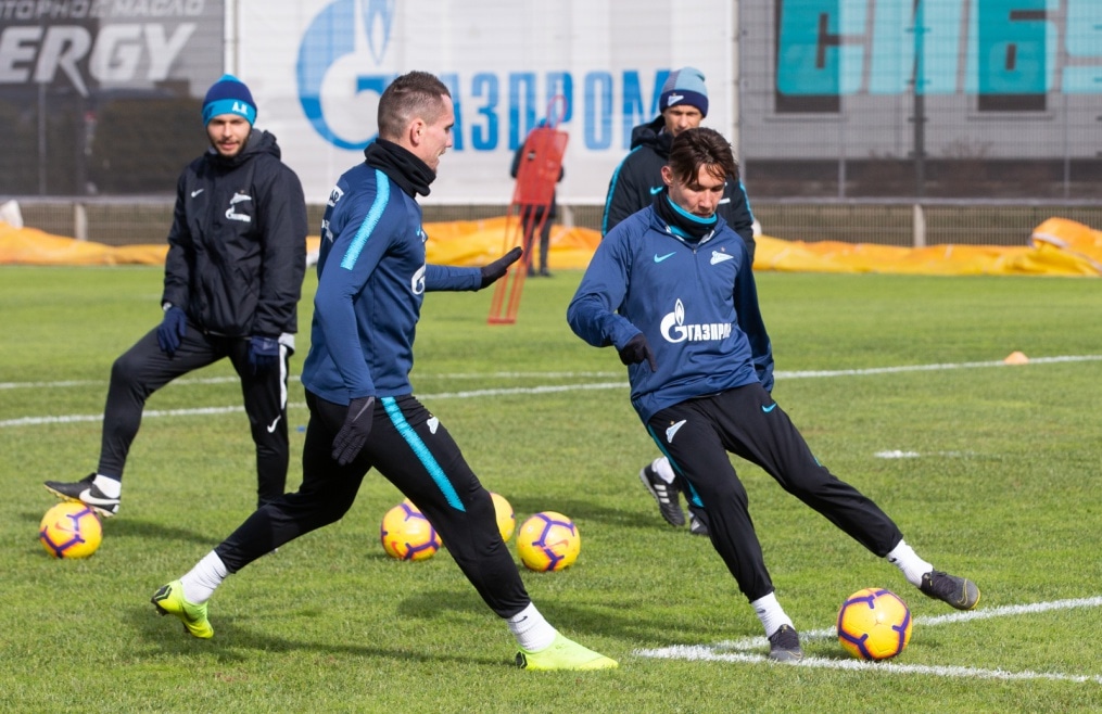 Открытая тренировка «Зенита» перед матчем с «Оренбургом»