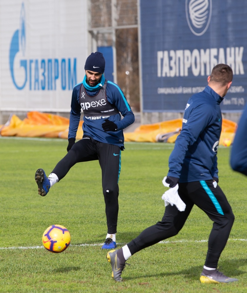 Открытая тренировка «Зенита» перед матчем с «Оренбургом»