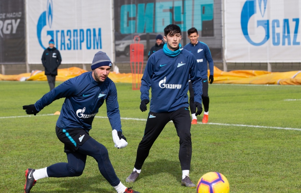 Открытая тренировка «Зенита» перед матчем с «Оренбургом»