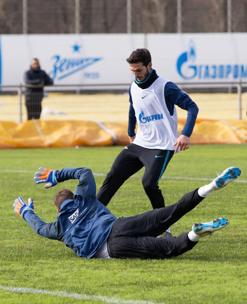 Открытая тренировка «Зенита» перед матчем с «Оренбургом»