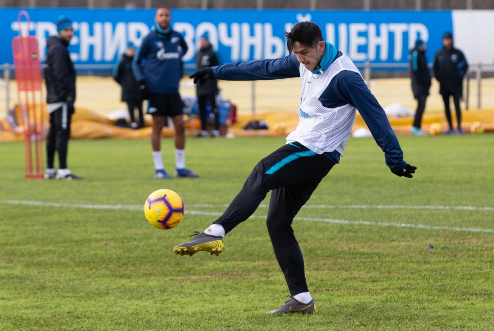 Открытая тренировка «Зенита» перед матчем с «Оренбургом»