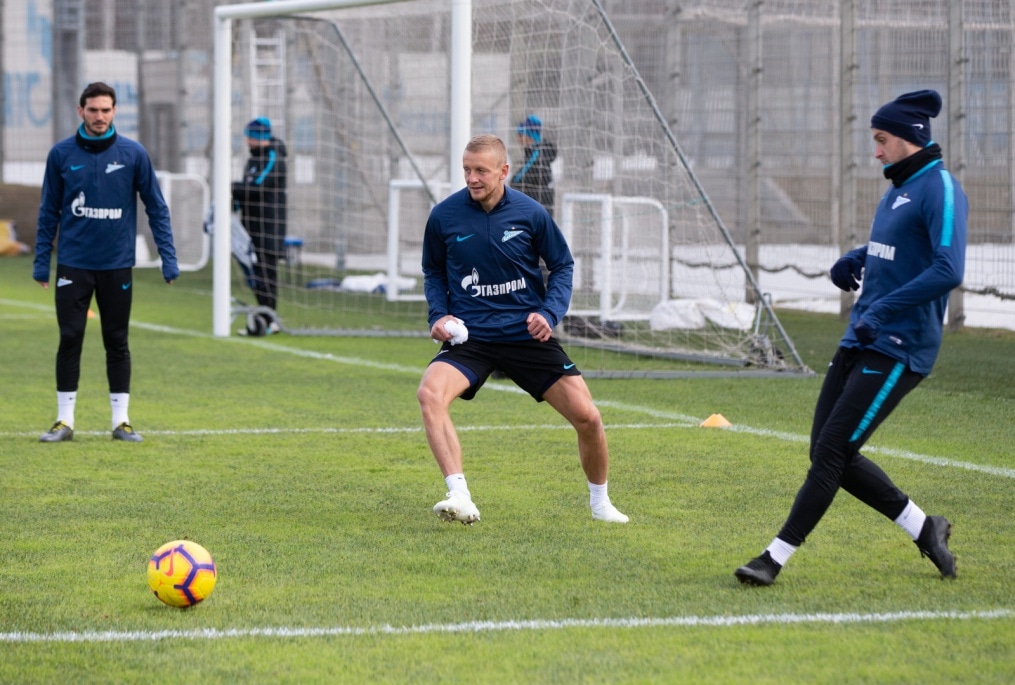 Открытая тренировка «Зенита» перед матчем с «Оренбургом»