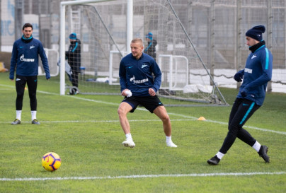Открытая тренировка «Зенита» перед матчем с «Оренбургом»
