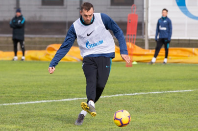 Открытая тренировка «Зенита» перед матчем с «Оренбургом»