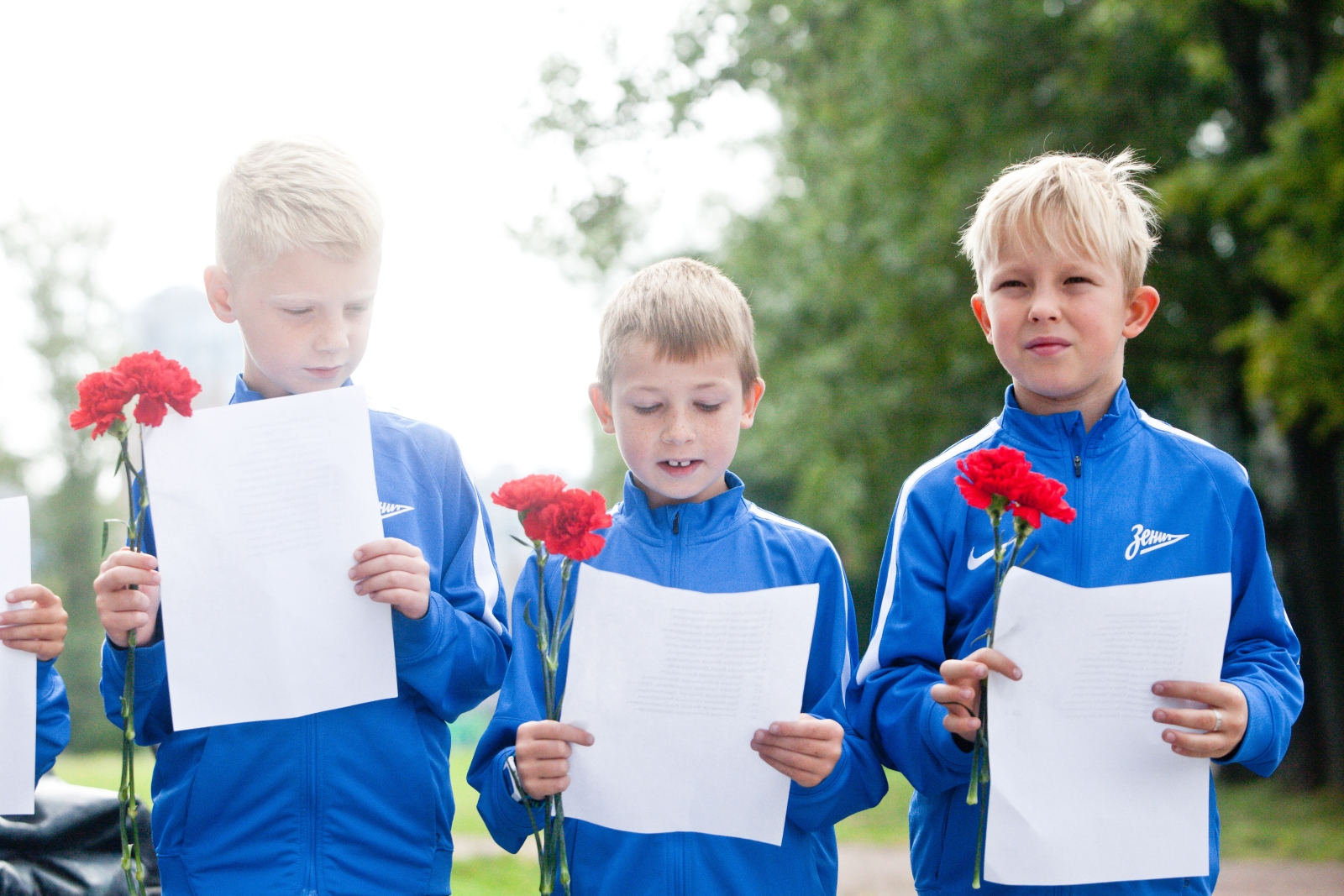 Команда сестрорецкого филиала Академии «Зенита» участвует в акции «День Памяти» в день начала блокады Ленинграда