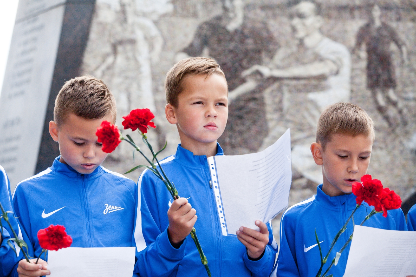 Команда сестрорецкого филиала Академии «Зенита» участвует в акции «День Памяти» в день начала блокады Ленинграда