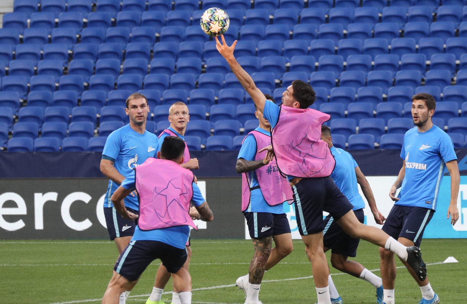 Открытая тренировка «Зенита» перед матчем с «Лионом»