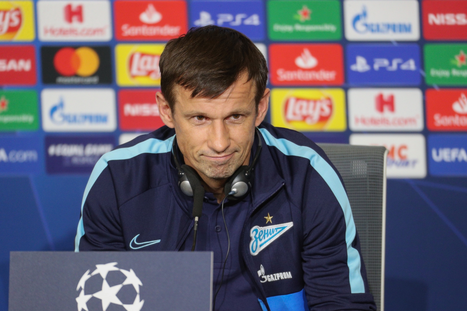 Пресс-конференция «Зенита» перед матчем с «Лионом»