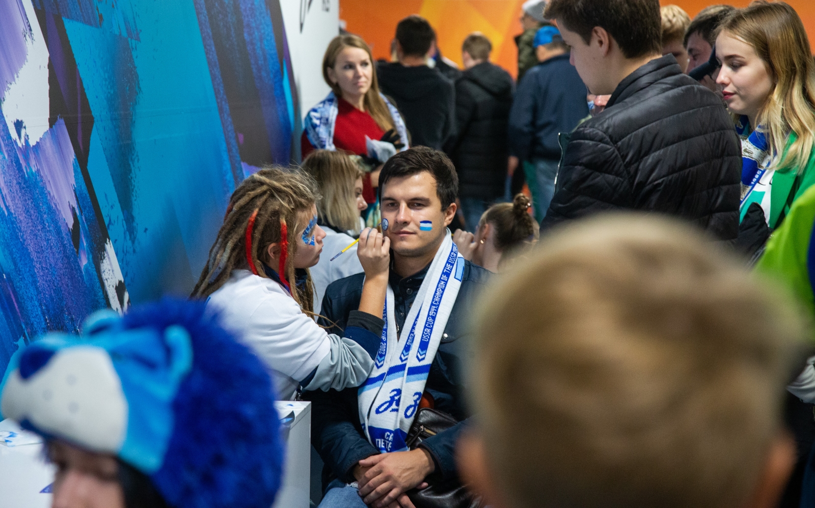 Фан-променад на матче Лига Чемпионов УЕФА 2019/20, «Зенит» — «Бенфика»