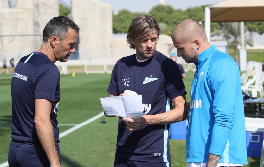 «Газпром»-тренировочные сборы в Катаре: 18 января, утренняя тренировка