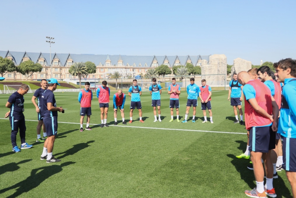 «Газпром»-тренировочные сборы в Катаре: 18 января, утренняя тренировка