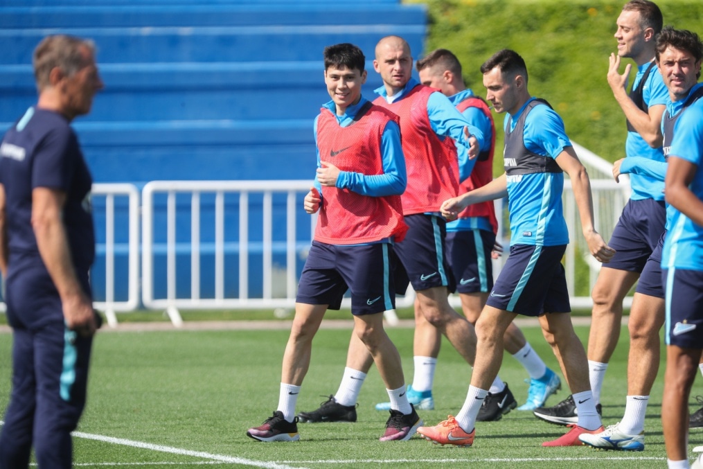 «Газпром»-тренировочные сборы в Катаре: 18 января, утренняя тренировка