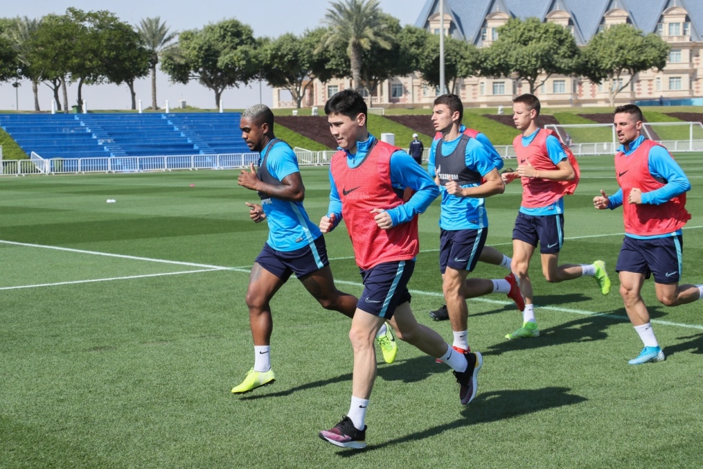 «Газпром»-тренировочные сборы в Катаре: 18 января, утренняя тренировка