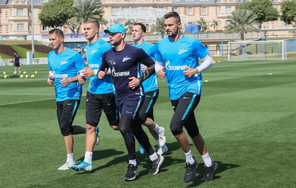 «Газпром»-тренировочные сборы в Катаре: 18 января, утренняя тренировка