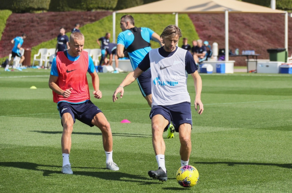 «Газпром»-тренировочные сборы в Катаре: 18 января, утренняя тренировка