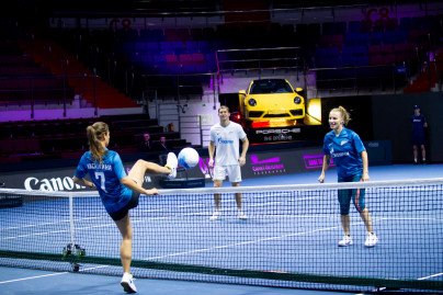 Теннисбол на турнире St. Petersburg Ladies Trophy