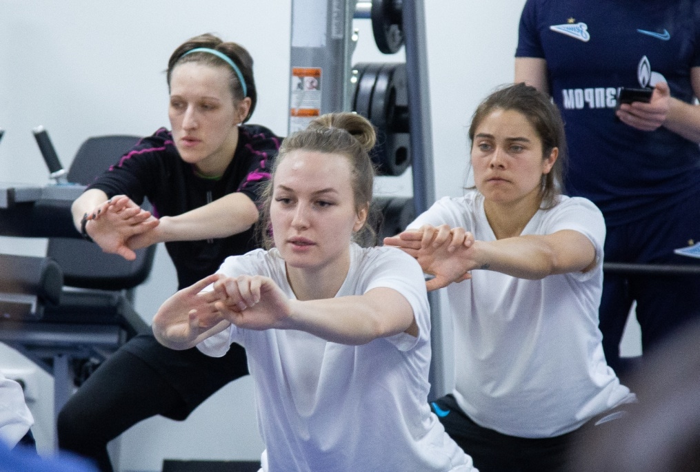 Учебно-тренировочный сбор ЖФК «Зенит»: 13 марта, вечерняя тренировка