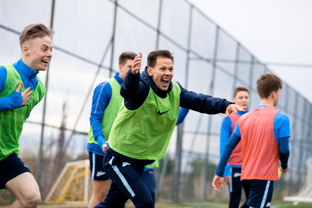 Вечерняя тренировка «Зенита»-м на сборе в Турции