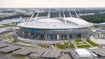 Оформление стадиона «Газпром Арена»