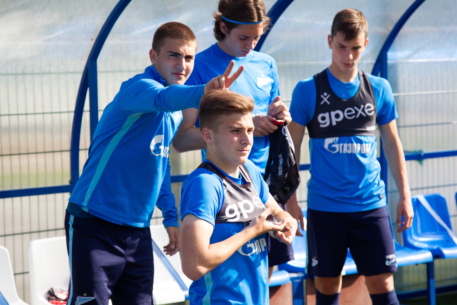 Андрей Аршавин принял участие в тренировке команды «Газпром»-Академии U-17