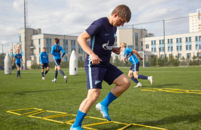 Андрей Аршавин принял участие в тренировке команды «Газпром»-Академии U-17