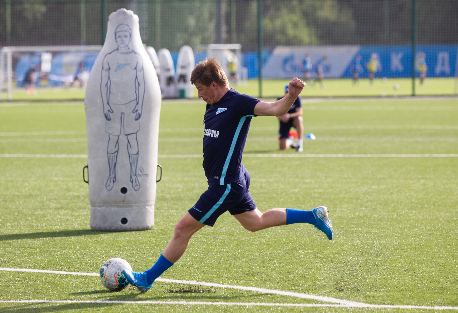 Андрей Аршавин принял участие в тренировке команды «Газпром»-Академии U-17